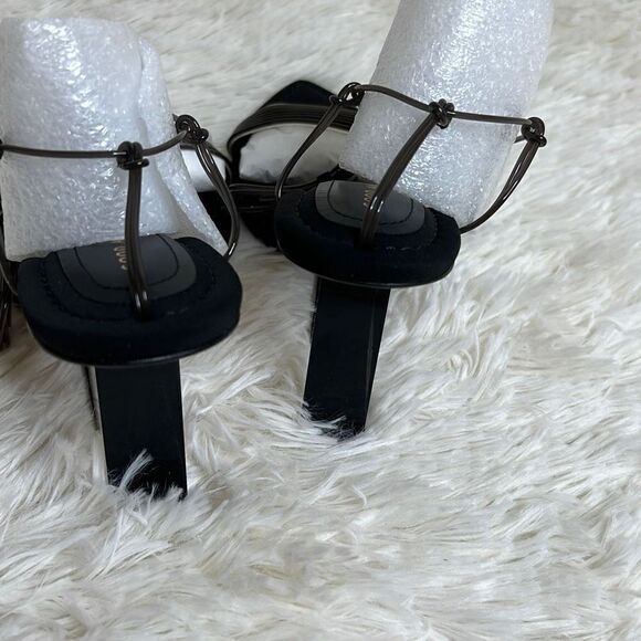 Good American Cinder-F*-Rella Wedge Lucite Heels Size 7.5 New - Picture 7 of 11